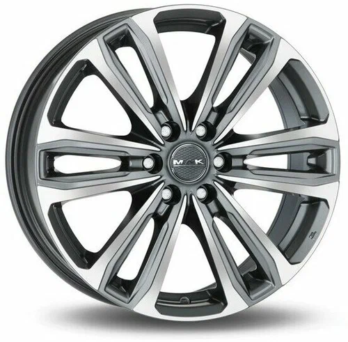 R18 6x114,3 8J ET45 D66,1 MAK Safari 6 Gunmetal Mirror Face R18 6x114,3 8J ET45 D66,1 MAK Safari 6 Gunmetal Mirror Face