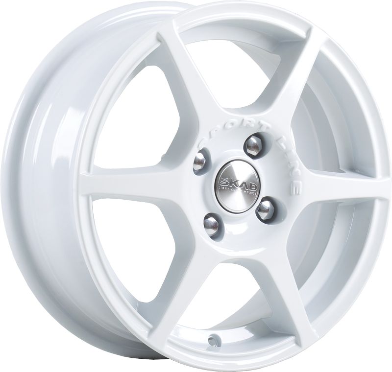 R14 4x100 5,5J ET38 D67,1 Скад Ягуар белый R14 4x100 5,5J ET38 D67,1 Скад Ягуар белый
