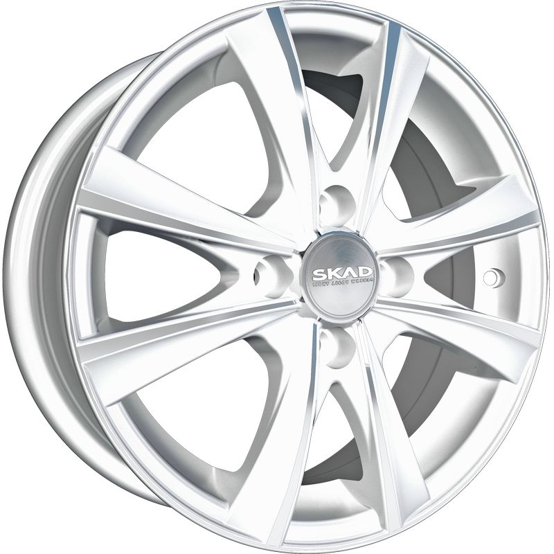 R15 4x100 6J ET45 D67,1 Скад Мальта алмаз-белый R15 4x100 6J ET45 D67,1 Скад Мальта алмаз-белый