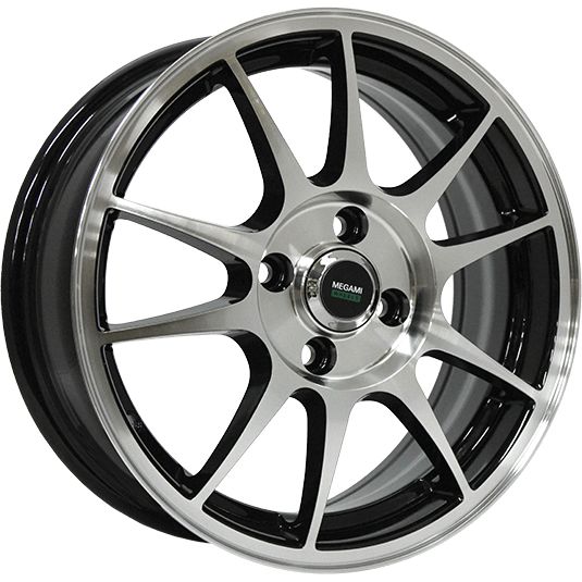 R15 4x100 6J ET50 D60,1 Megami MGM-5 BKF R15 4x100 6J ET50 D60,1 Megami MGM-5 BKF