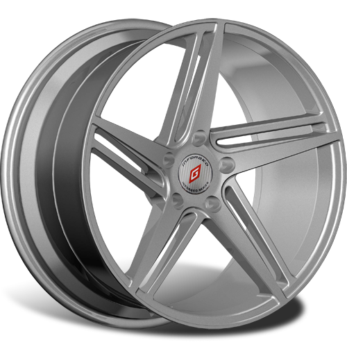 R18 5x112 8J ET40 D66,6 Inforged IFG31 Silver лого IFG (S+RED, 64 мм) сфера