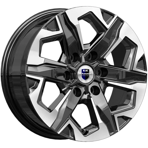 R17 6x114,3 7,5J ET39 D67,1 K&K Тейт (КС1050) алмаз чёрный R17 6x114,3 7,5J ET39 D67,1 K&K Тейт (КС1050) алмаз чёрный