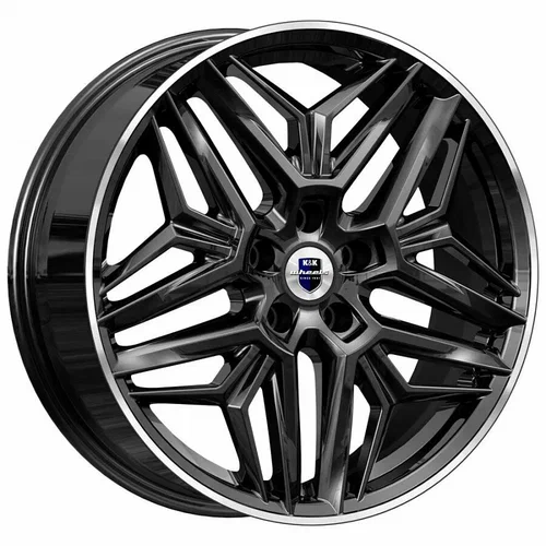 R19 5x108 7J ET33 D60,1 K&K Колумб (КС1038) алмаз чёрный R19 5x108 7J ET33 D60,1 K&K Колумб (КС1038) алмаз чёрный