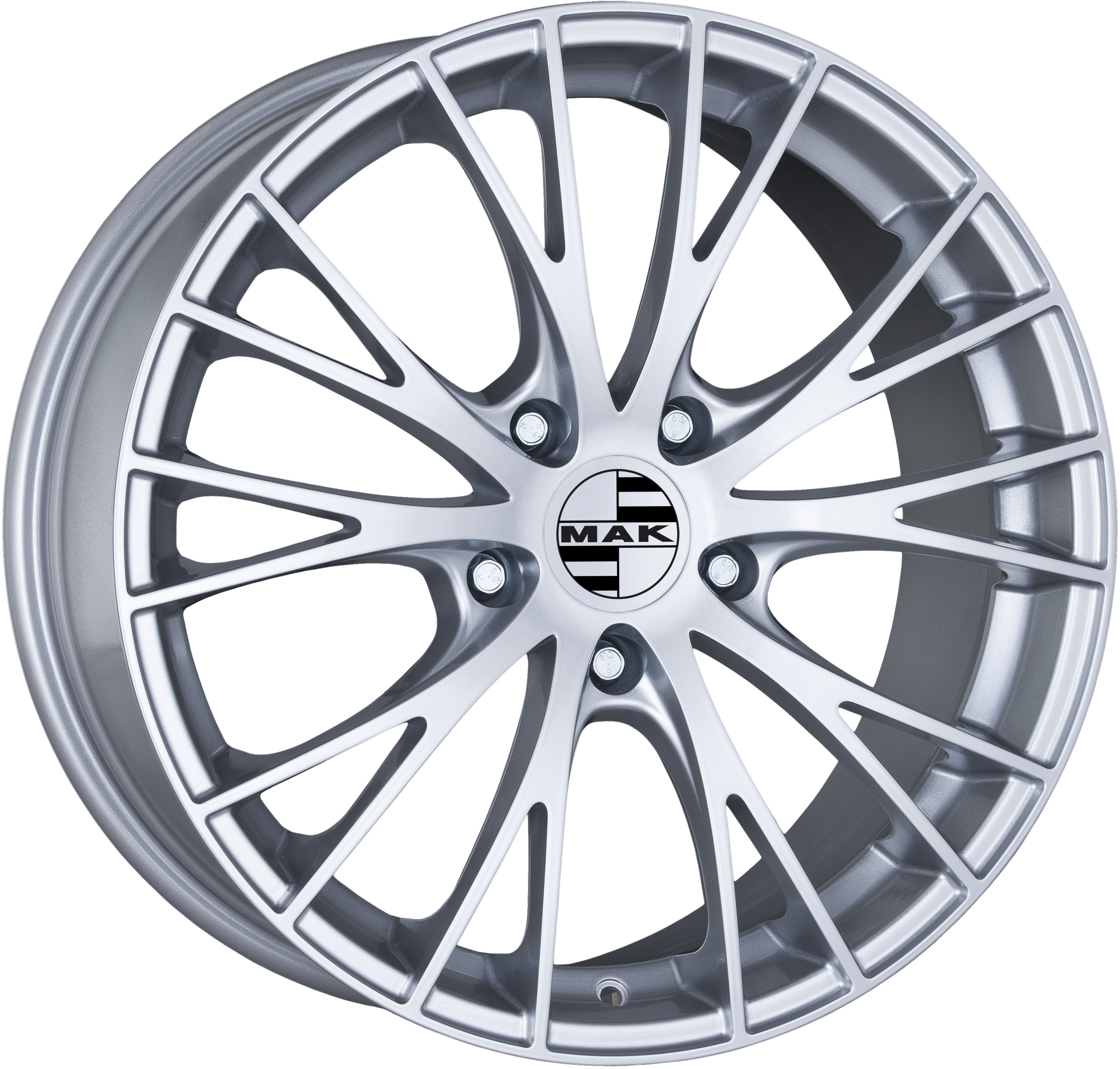 R19 5x112 8J ET21 D66,6 MAK Rennen Silver R19 5x112 8J ET21 D66,6 MAK Rennen Silver