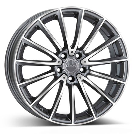 R18 5x112 8J ET48 D66,6 MAK Komet Gun Metallic Mirror Face R18 5x112 8J ET48 D66,6 MAK Komet Gun Metallic Mirror Face