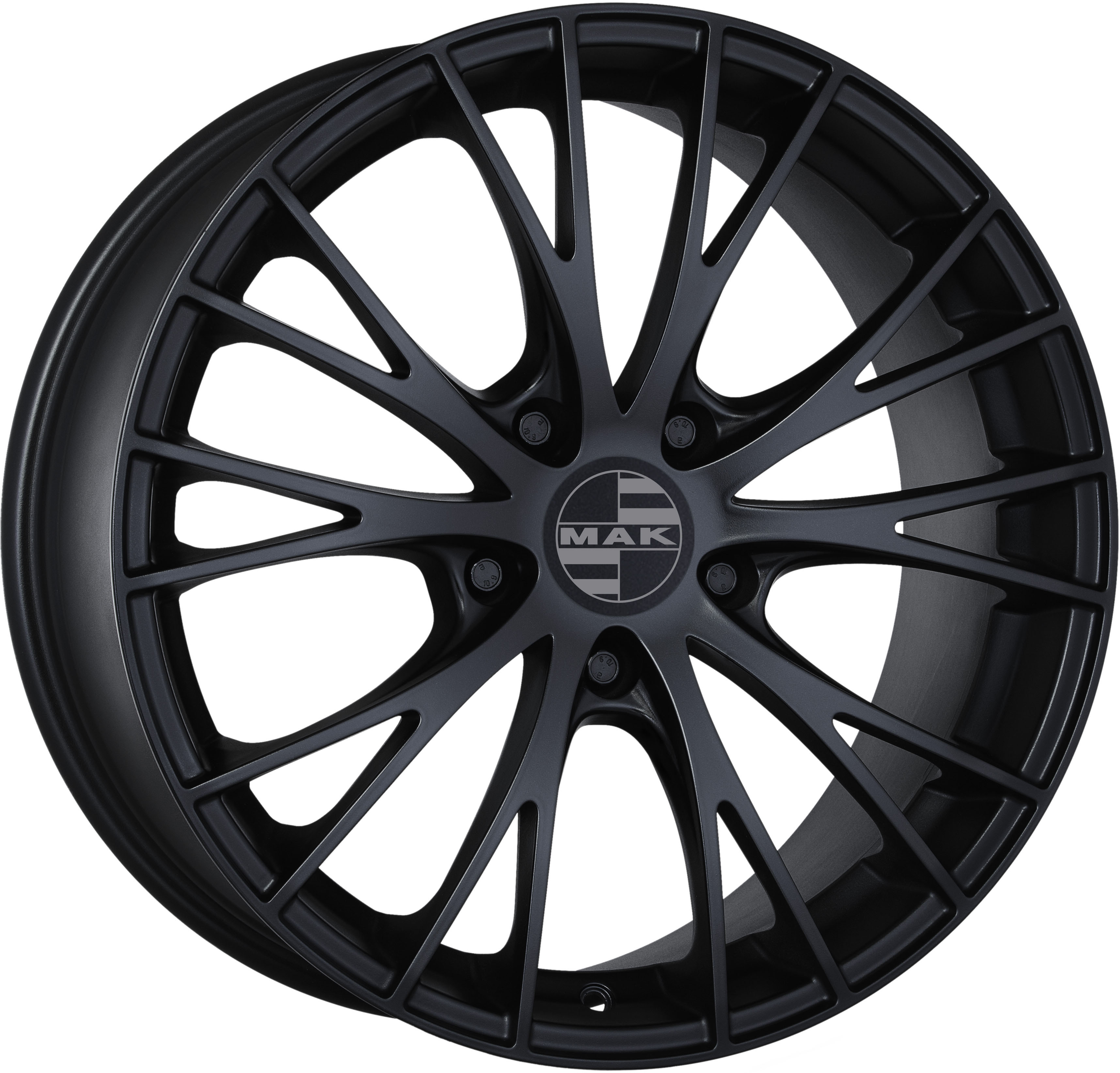 R19 5x112 8J ET21 D66,6 MAK Rennen Matt Black R19 5x112 8J ET21 D66,6 MAK Rennen Matt Black